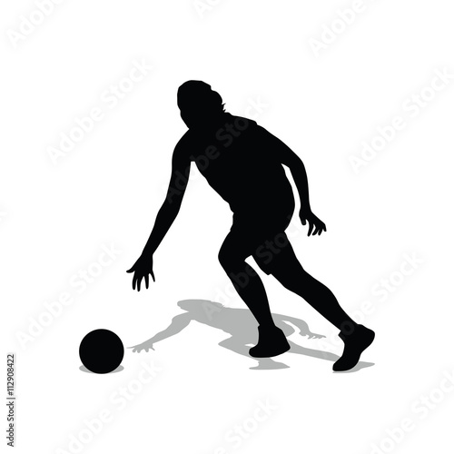 Running basketball player woman. Dribbling point guard. Run, sha