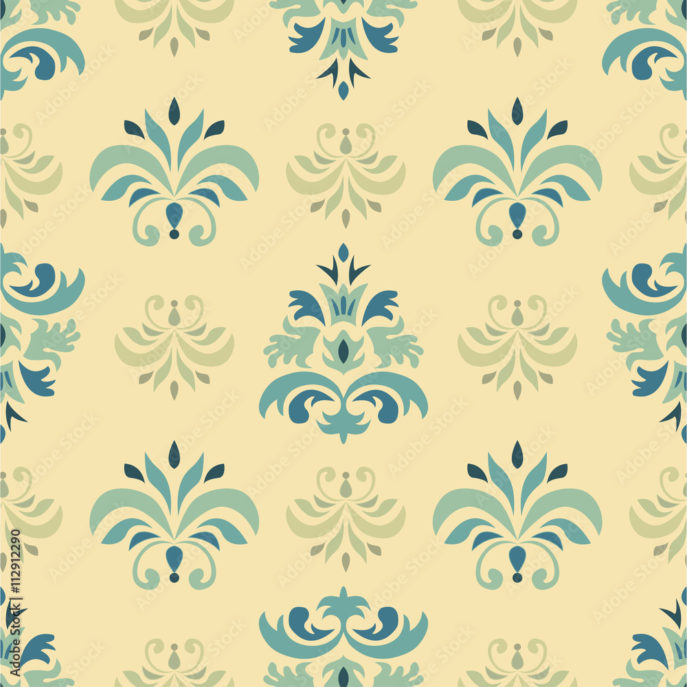 Vector seamless pattern with floral ornament for design of cards, invitations, website, wallpaper Vector seamless pattern with floral ornament for design of cards, invitations, website, wallpaper