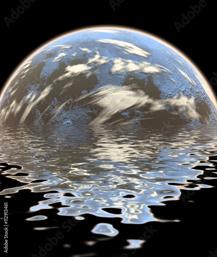 Fototapeta Naklejka Na Ścianę i Meble -  planet space star illustration