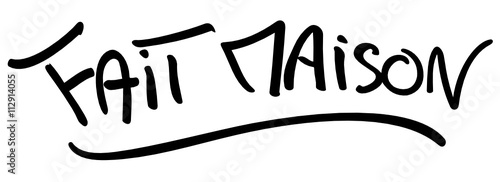 fait maison logo texte