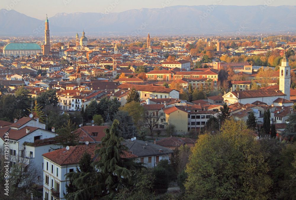 cityscape of Vicenza, northern Italy