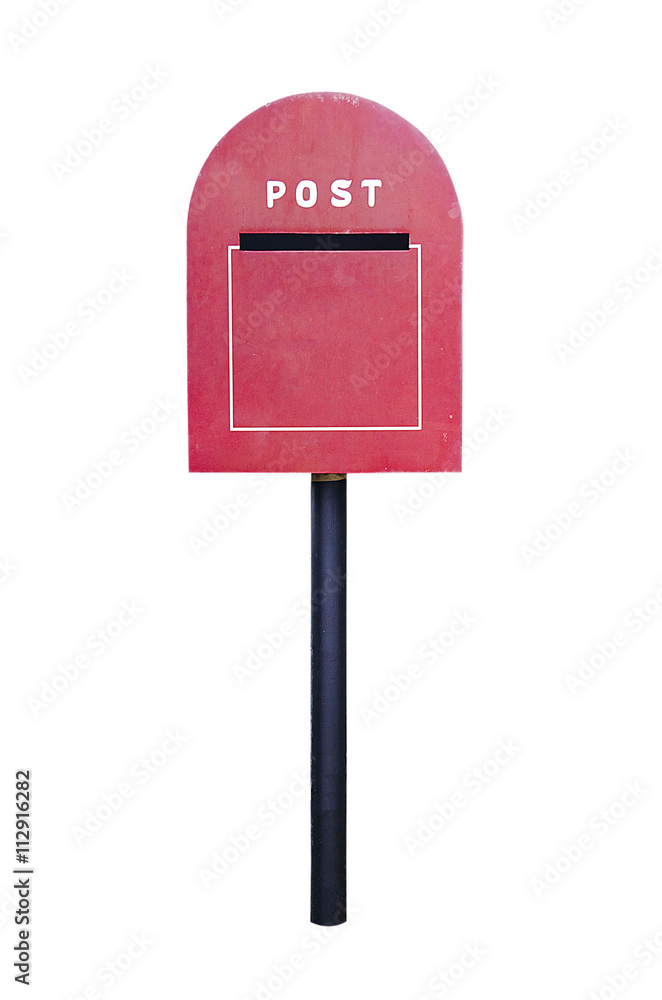 Post office in outdoor. Post office isolated.
