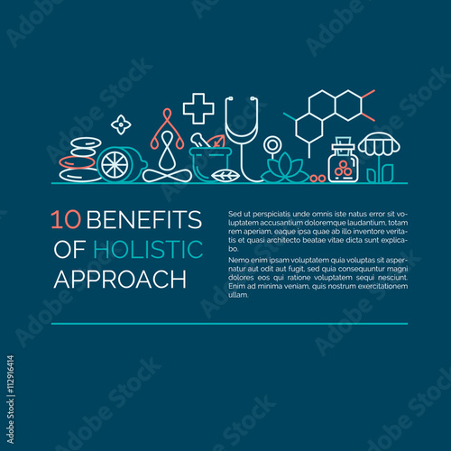 Alternative Medicine centre vector concept.