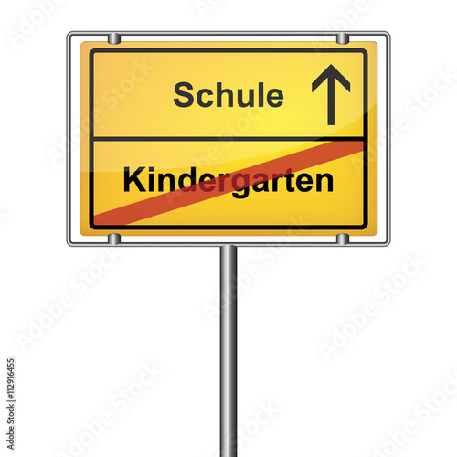 Mein erster Schultag - Ortsschild