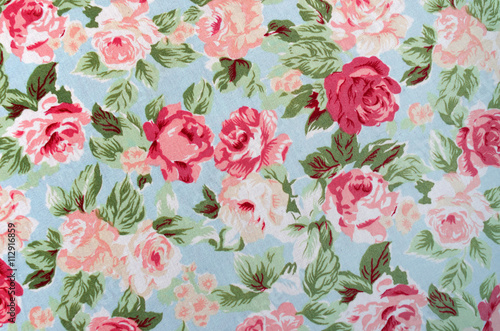 Fototapeta Naklejka Na Ścianę i Meble -  Fabric Rose Pattern