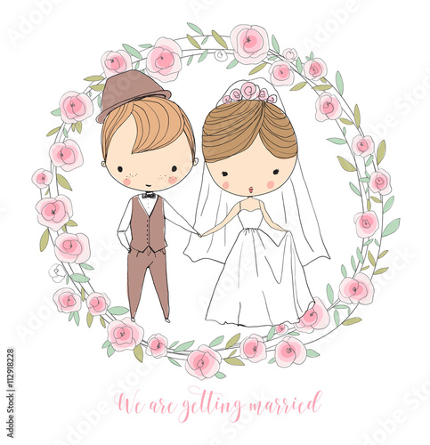Wedding ceremony - bride and groom.