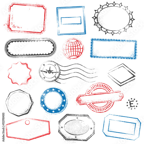 High Detail Generic vector Stamps