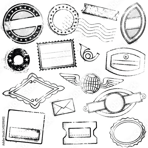 High Detail Generic postal Stamps