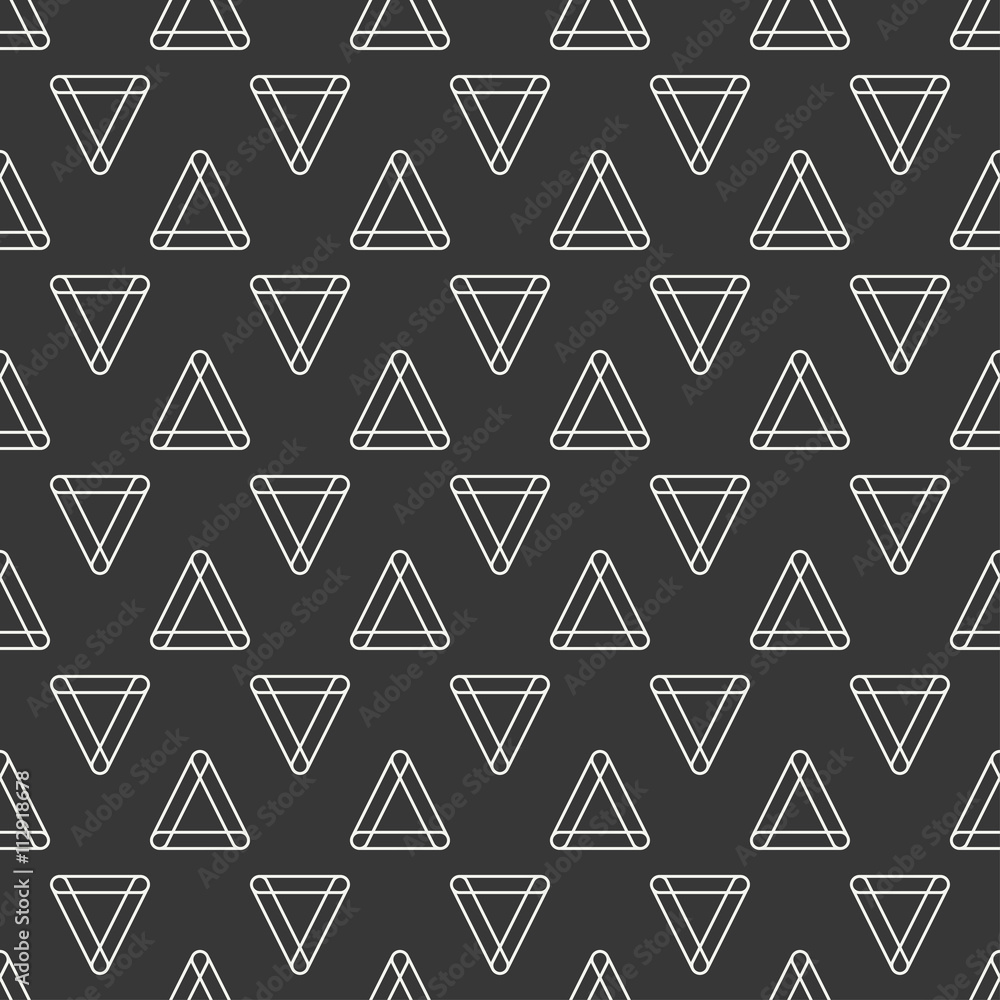 Geometric line monochrome abstract hipster seamless pattern with triangle. Wrapping paper. Scrapbook paper. Tiling. Vector illustration. Background. Graphic texture for your design, wallpaper. Geometric line monochrome abstract hipster seamless pattern with triangle. Wrapping paper. Scrapbook paper. Tiling. Vector illustration. Background. Graphic texture for your design, wallpaper.
