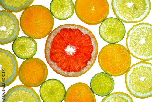 Various citrus slices