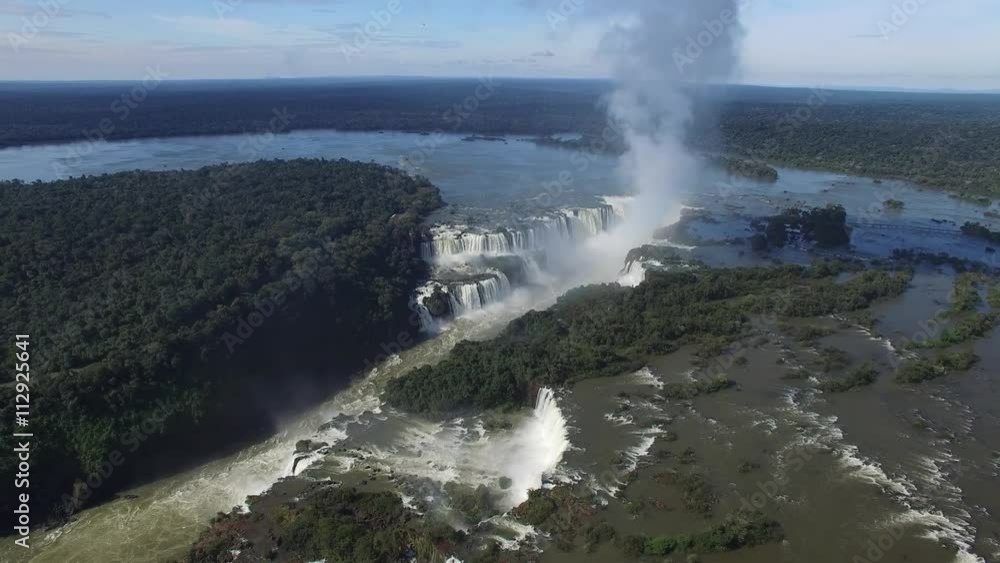 Iguazu Falls on the border of Brazil and Argentina Iguazu Falls on the border of Brazil and Argentina