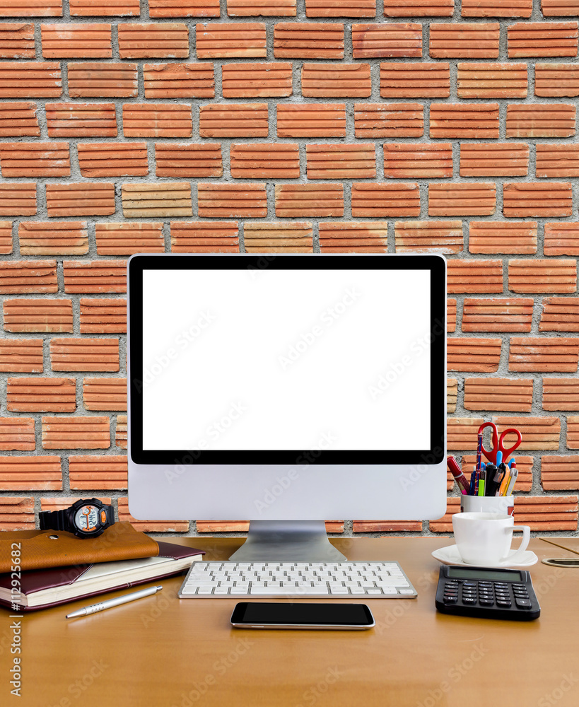 Fototapeta premium old brick wall, red brick wall texture background