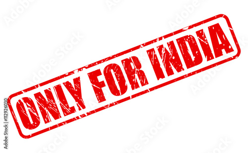 ONLY FOR EL INDIA red stamp text