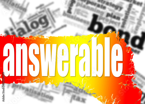 Word cloud with answerable word