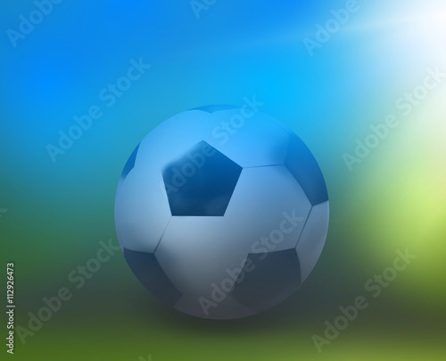 Football ball outdoor 3D sports design background image