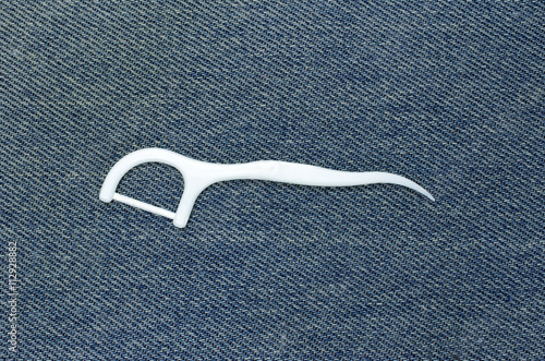 Floss toothpick white