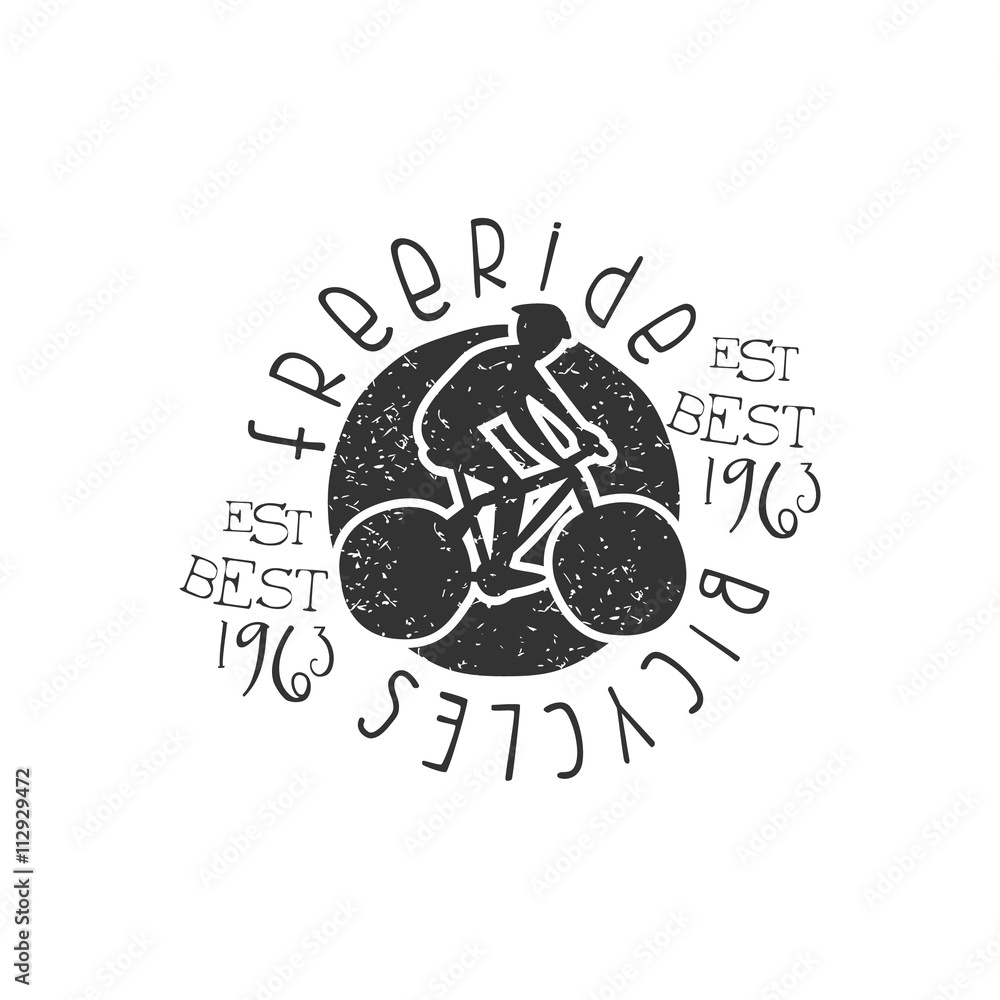 Obraz premium Freeride Bicycles Vintage Stamp