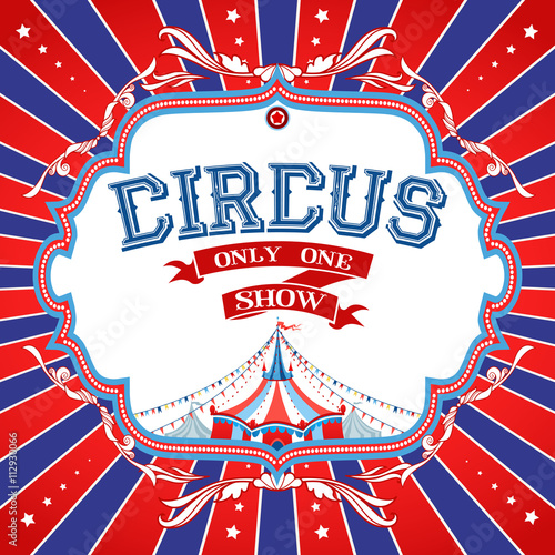 Retro circus poster