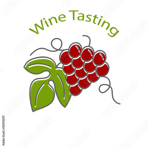 Wine business vector template.