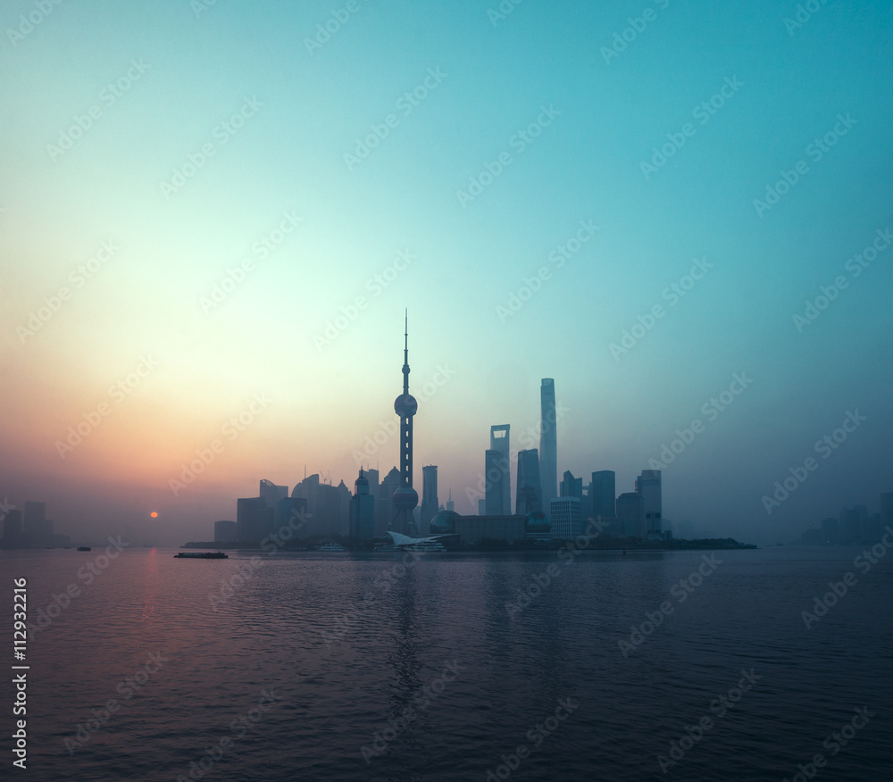 Shanghai Skyline at Sunset Shanghai Skyline at Sunset