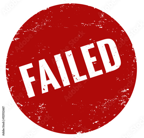 Failed stamp red grunge 