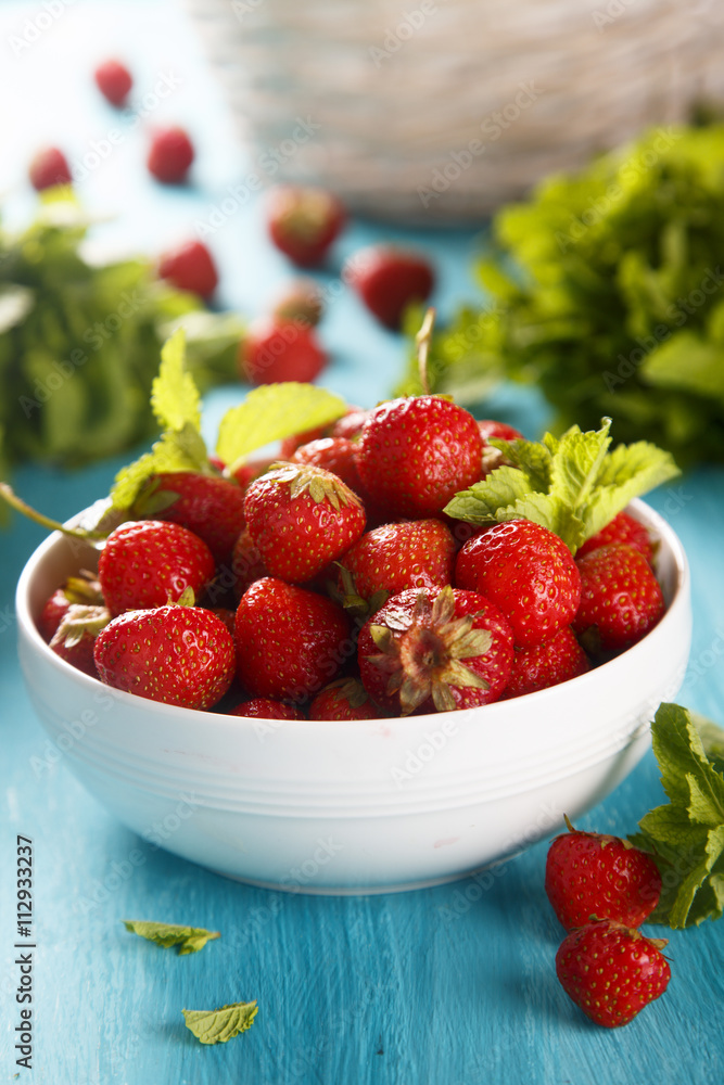 Fresh strawberry in bowl Fresh strawberry in bowl