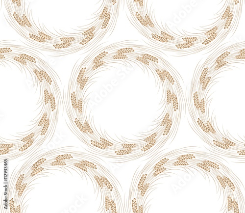 Seamless background with wheat.