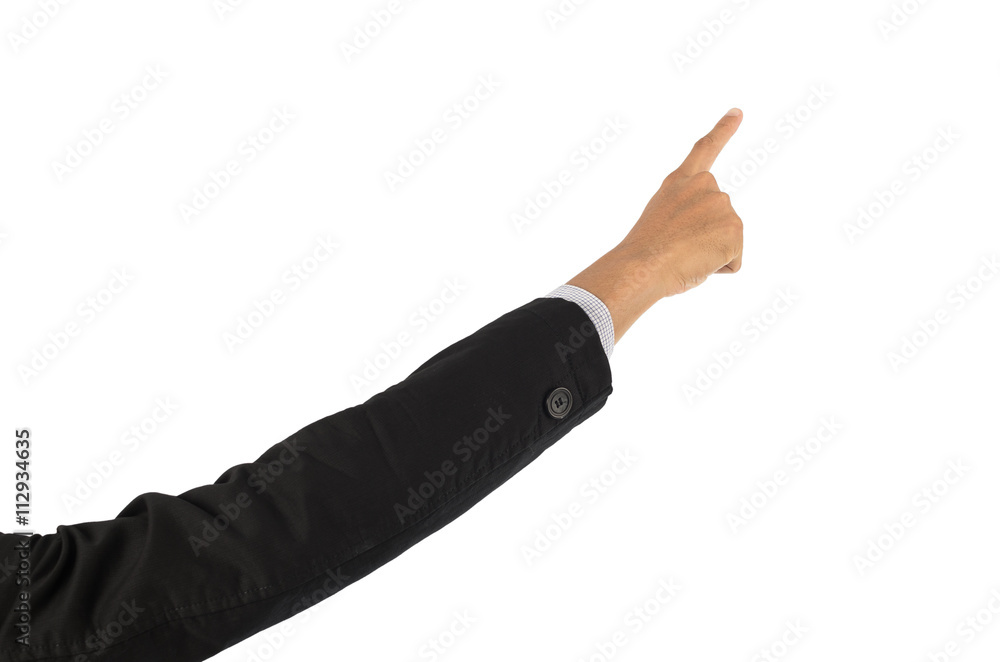 Businessman points Finger Businessman points Finger