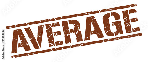 average brown grunge square vintage rubber stamp