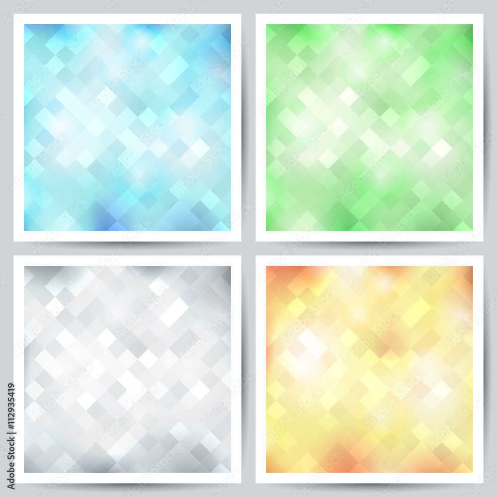 Fototapeta premium set of abstract backgrounds