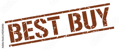 best buy brown grunge square vintage rubber stamp