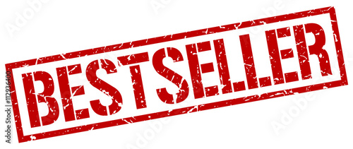 bestseller red grunge square vintage rubber stamp