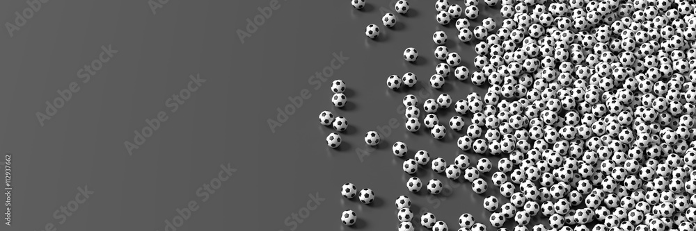 Soccer ball background, 3d rendering Soccer ball background, 3d rendering