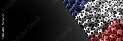 Soccer ball background  3d rendering