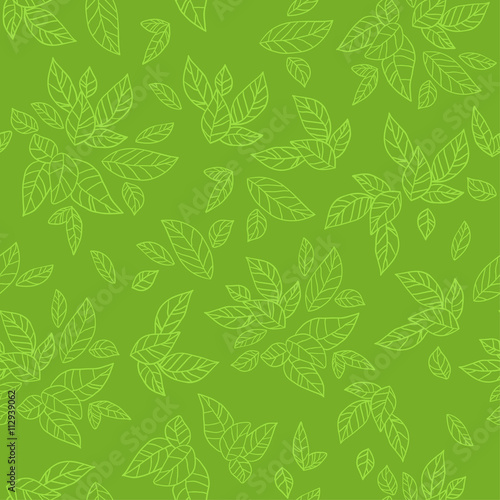 Green seamless pattern © paprika