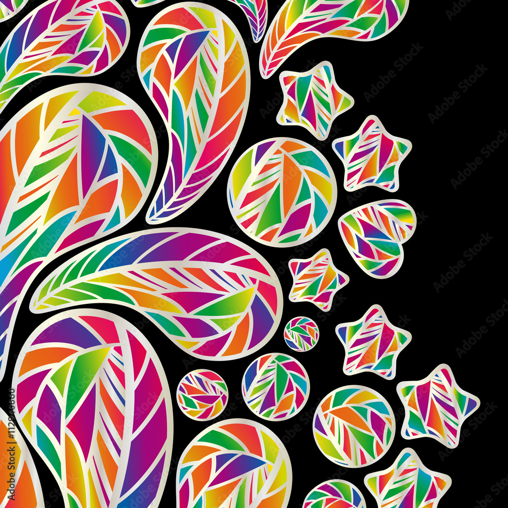 Fototapeta premium Abstract background with colorful design elements.