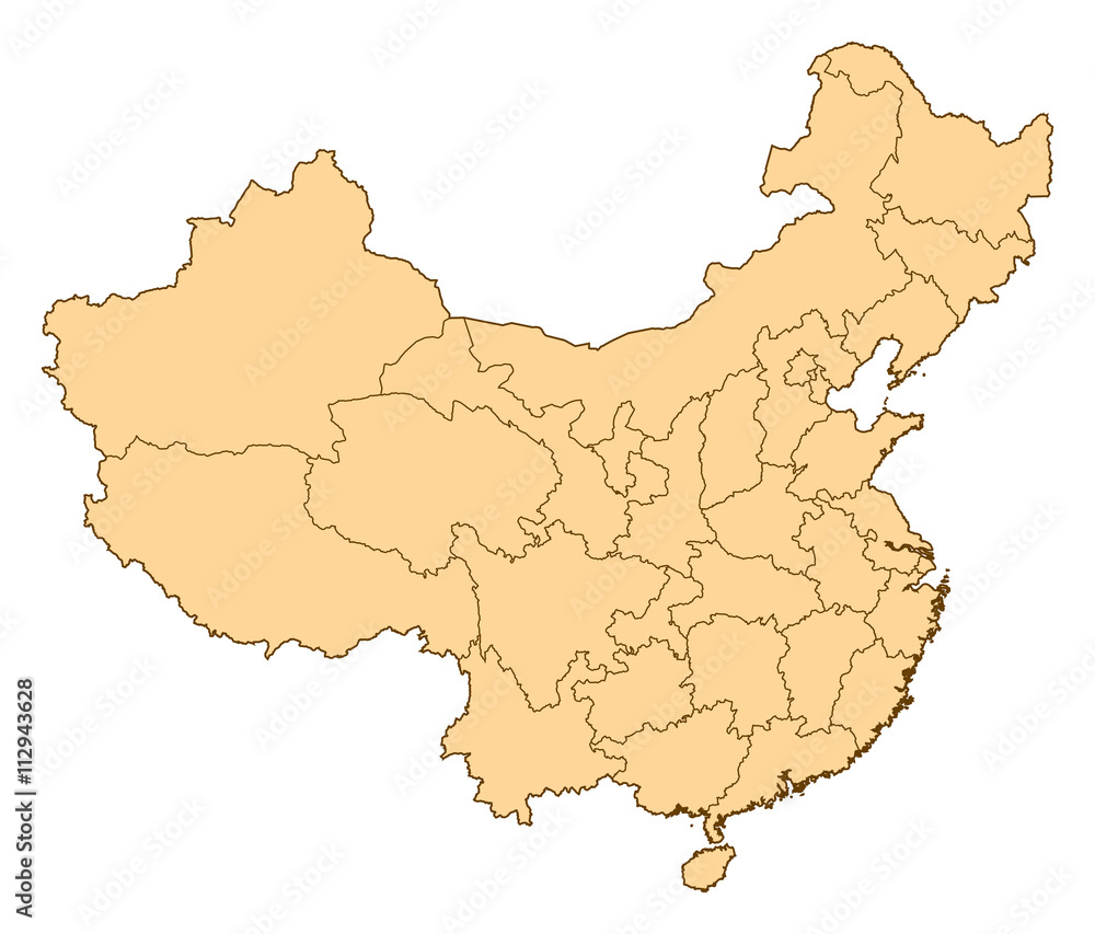 Obraz premium Map - China, Macau