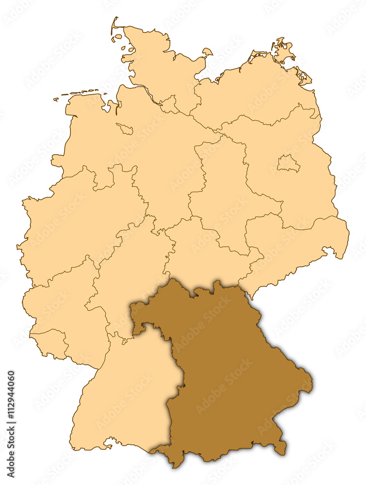 Map - Germany, Bavaria