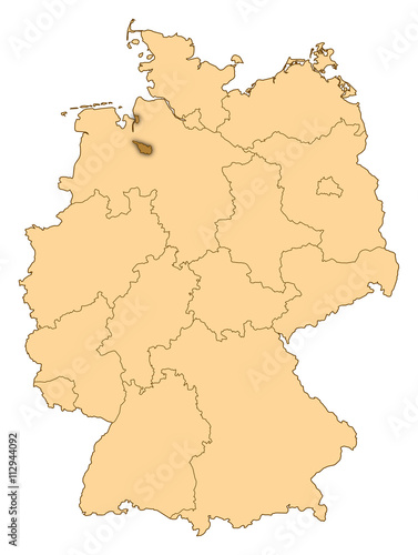 Map - Germany  Bremen