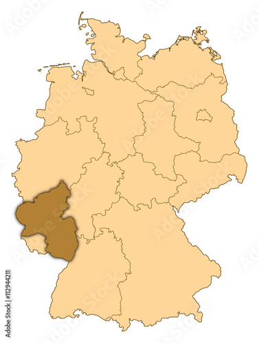 Map - Germany  Rhineland-Palatinate