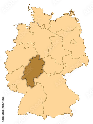 Map - Germany  Hesse