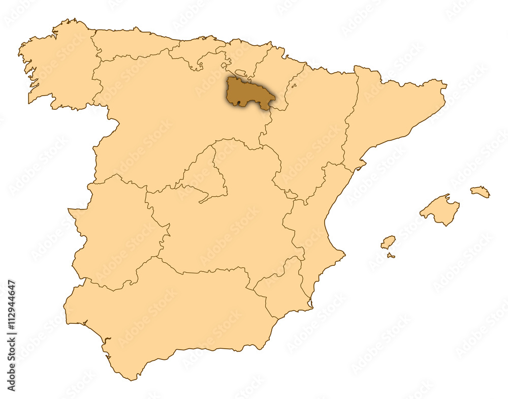 Map - Spain, La Rioja