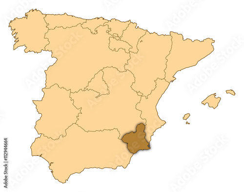 Map - Spain  Murcia