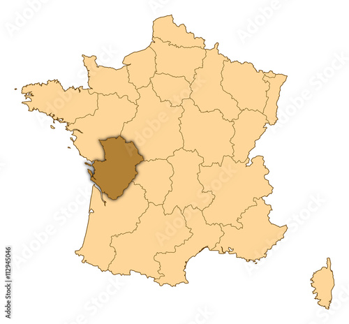 Map - France  Poitou-Charentes