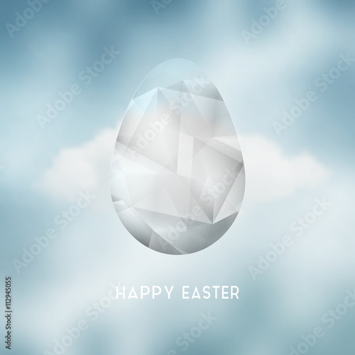 Easter Abstract Crystal Egg