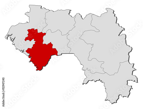 Map - Guinea, Kindia