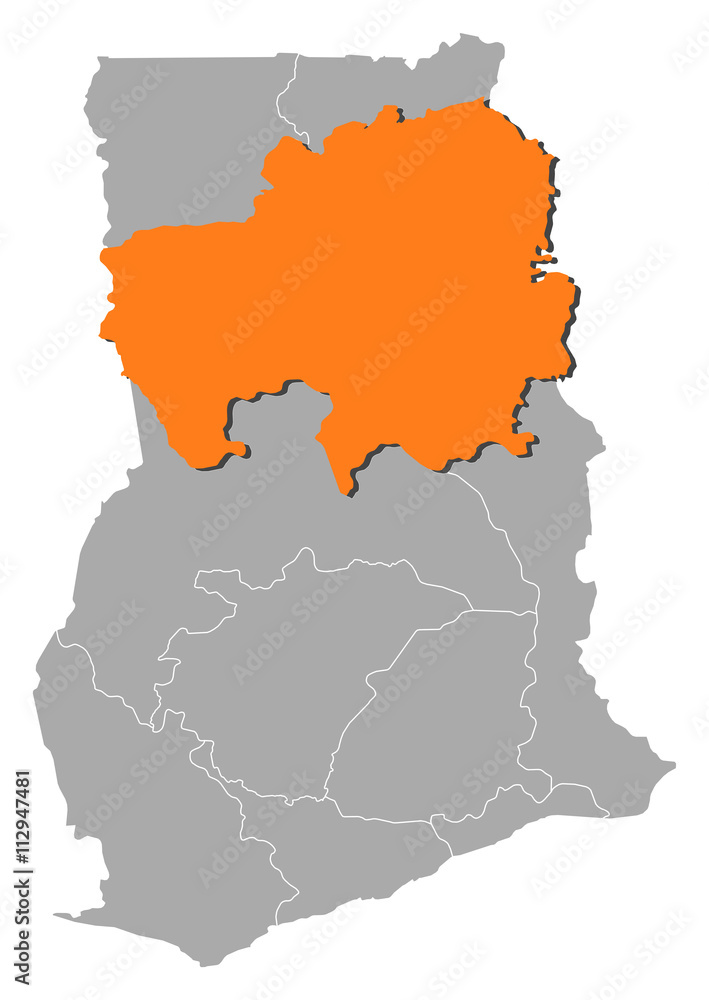 Map - Ghana, Northern