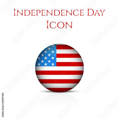 Independence day icon. Independence Day illustration.