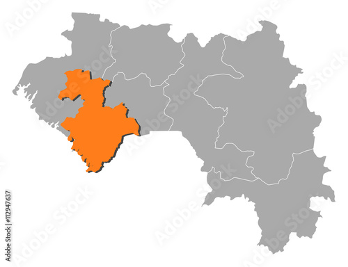 Map - Guinea  Kindia