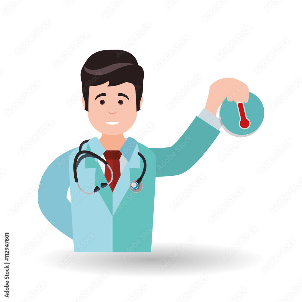 Fototapeta premium Medical care design. Health care icon. White background, isolate